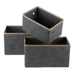 Autronic DT3006 Skládací látkové boxy GREY (3 ks)