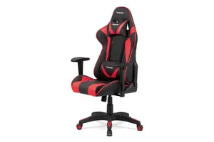 Autronic KA-F03 BK – kancelářská židle, černá koženka / černá látka