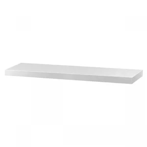 Autronic Nástěnná polička 90 cm – bílá, vysoký lesk