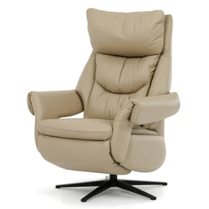 Autronic Relaxační křeslo TV-B3980 CRM3 – béžová kůže