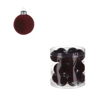 Autronic sametové ozdoby 4 cm, sada 18 ks BOR