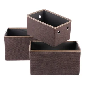 Autronic Skládací látkové boxy DT3006 BRN