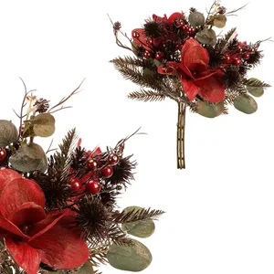 Autronic UKB201 – pozlacená umělá vánoční kytice