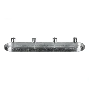 Autronic UM1033 SIL kovový svícen – stříbrný