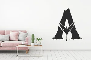 Avatar Logo Samolepka na Zeď Černá 40x43cm