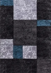 Ayyildiz Kusový koberec Hawaii 1330 – modrá, šedá a černá 80×150 cm