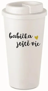 Babička Ještě Více - Bílý Termohrnek 475 ml