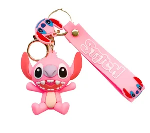 Bagito Dětská klíčenka Lilo a Stitch Angel – růžová