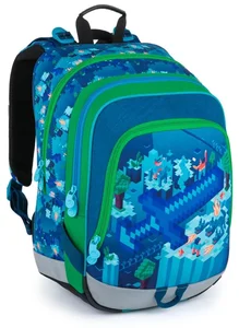 Bagmaster ALFA 21 B školní batoh s kostičkami