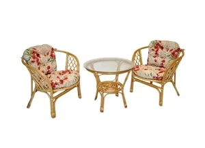 Bahama – malá ratanová sedací souprava, vlčí máky