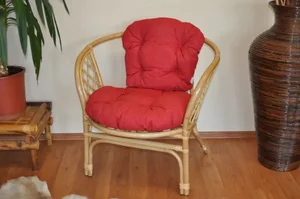 Bahama ratanové křeslo, medovo-vínový melír