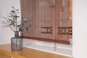 Bambusová roleta 80 cm šířka, 200 cm délka, hnědá