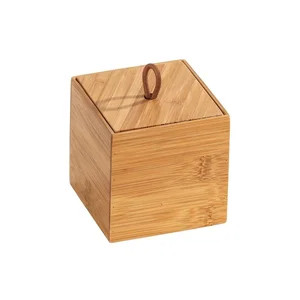 Bambusový box Wenko Terra s víkem 9 cm