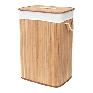 Bambusový koš na prádlo 78 l Bamboo Compactor