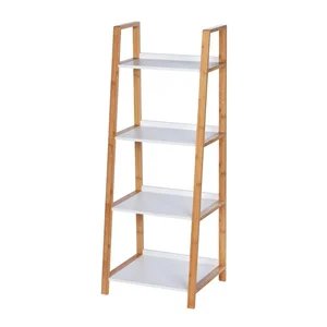 Bambusový koupelnový regál 4 patra Wenko Finja