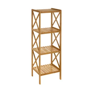 Bambusový koupelnový regál Casa Selección 33x119 cm