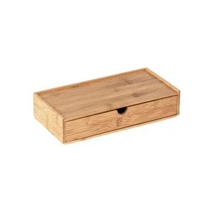 Bambusový úložný box Wenko Terra s přihrádkou