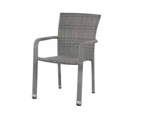 BARCELONA Pohodlné zahradní křeslo, šedé
