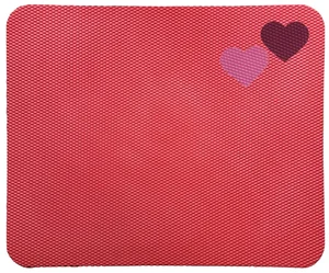 Barevná pěnová nástěnka Vylenka s motivem srdce a mráčku, červená