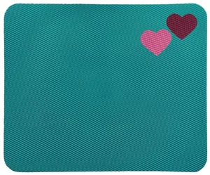 Barevná pěnová nástěnka Vylenka srdce a mrak, tyrkysová