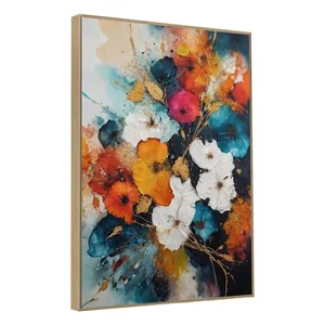 Barevný obraz s jarní siluetou 60x90 cm