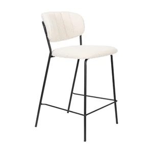 Barové židle Jolien 2 kusy, výška 89 cm, bílé