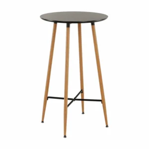 Barový stůl IMAM černá/dub Ø60 cm