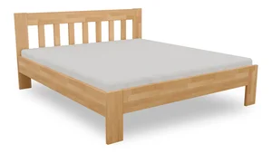 BAUL dvoulůžko z masivu Buk 150×200 cm, olejový vosk, odstín ořech