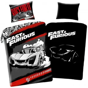 Bavlněné ložní povlečení Fast & Furious se svítícím efektem