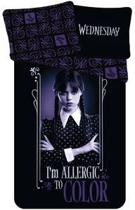 Bavlněné ložní povlečení Wednesday Addams 140x200/70x90