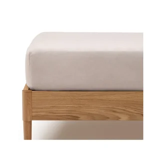 Bavlněné napínací prostěradlo 90x200 cm Taupe
