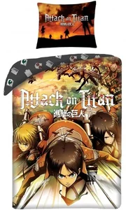 Bavlněné povlečení Attack on Titan 140x200/70x90