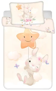 Bavlněné povlečení Bunny Star pro miminka
