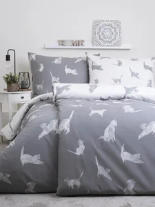 Bavlněné povlečení Kočky Origami