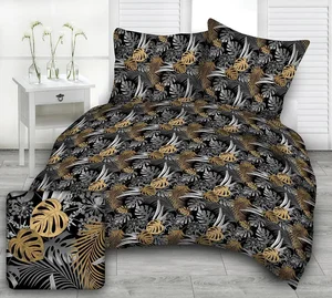 Bavlněné povlečení Palmarínu Gold TiaHome 2dílné set