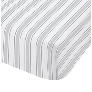 Bavlněné prostěradlo Bianca Check and Stripe 135x190 cm