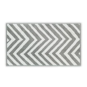 Bavlněný ručník Chevron 33x33 cm šedo-bílý