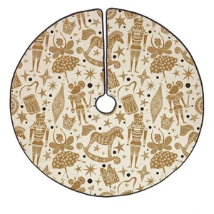 Bavlněný vánoční koberec Butter Kings Golden Nut Cracker 130 cm