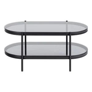 Bayonne konferenční stolek 95×50 cm se skleněnou deskou