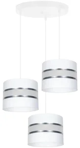 Belis Coral Lustr na lanku 3xE27 bílý/chrom