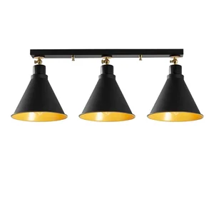 Berceste Short: Černé stropní svítidlo pro 3 žárovky od Opviq lights