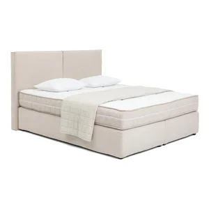 Béžová boxspring postel Olia Bold 160x200 cm