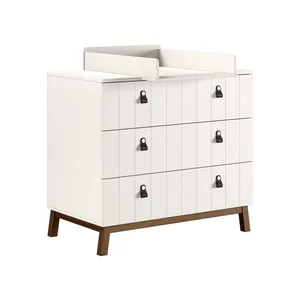 Béžová dětská komoda s přebalovacím pultem, 98,5 × 94 × 57 cm – Sezane – Vipack