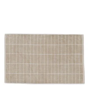 Béžová koupelnová předložka Tile Stone 50×80 cm – Mette Ditmer Denmark
