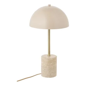 Béžová stolní lampa s kovovým stínidlem (45 cm) Sheffield – House Nordic