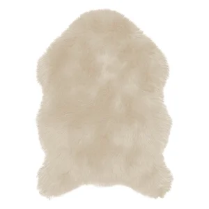 Béžová umělá kožešina Tiseco Sheepskin 60x90 cm