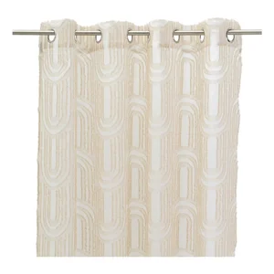 Béžová záclona Relief Arch 140x260 cm