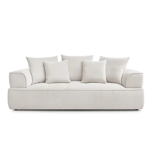 Béžová žinylková pohovka Whesley 237 cm