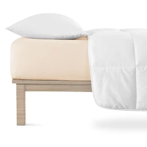 Béžové napínací prostěradlo jersey 200x220 cm Boxspring Andrea Simone