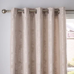 Béžové závěsy Damask Jacquard 2 ks 168×183 cm – Catherine Lansfield